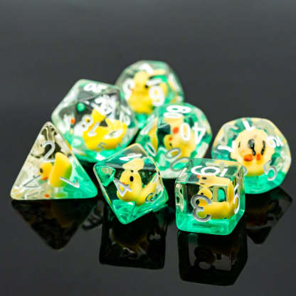 Duck Dice Set (Give away a Mystery Resin  Dice)