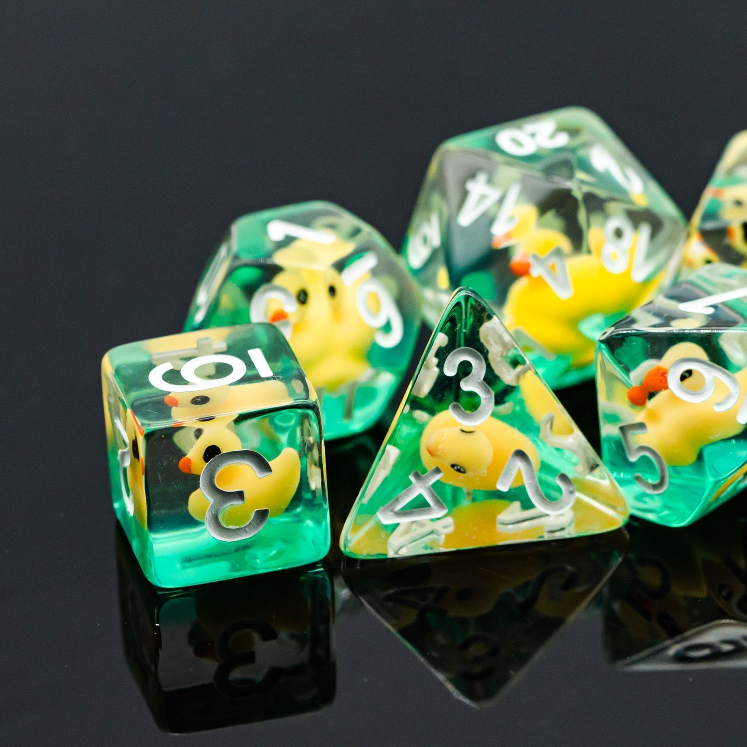 Duck Resin Dice Set (Give away a random Resin  Dice)