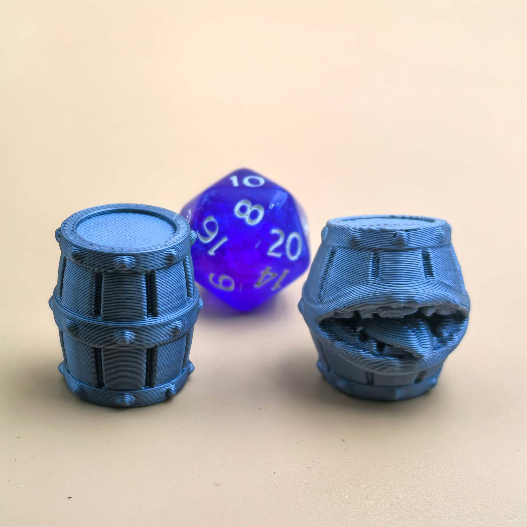 Barrell and mimic dungeon and dragon miniature