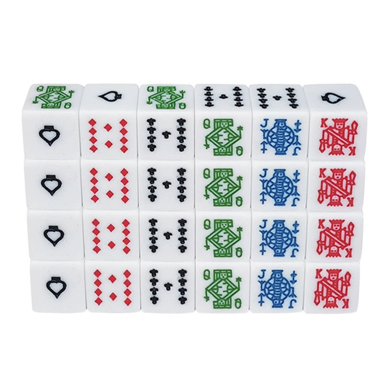 Poker Dice D6 bulk for Games & Art - Pack of 3 J Q K