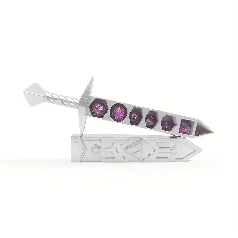 New D&D Miniature Silvery Dice Sword