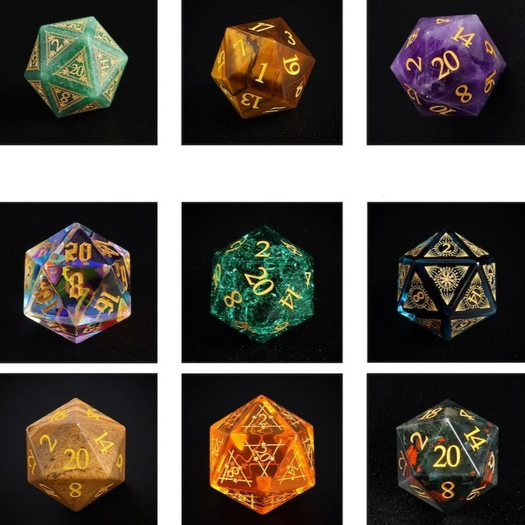 Mystery Gemstone Dice (Give away a Mystery Monster D&D RPG Figures Miniatures)