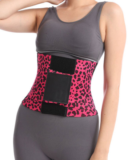 Vibecurve®Stretch Waist Stretch Belly Stretch Leopard Print Belly Stretch With Waist Trainer