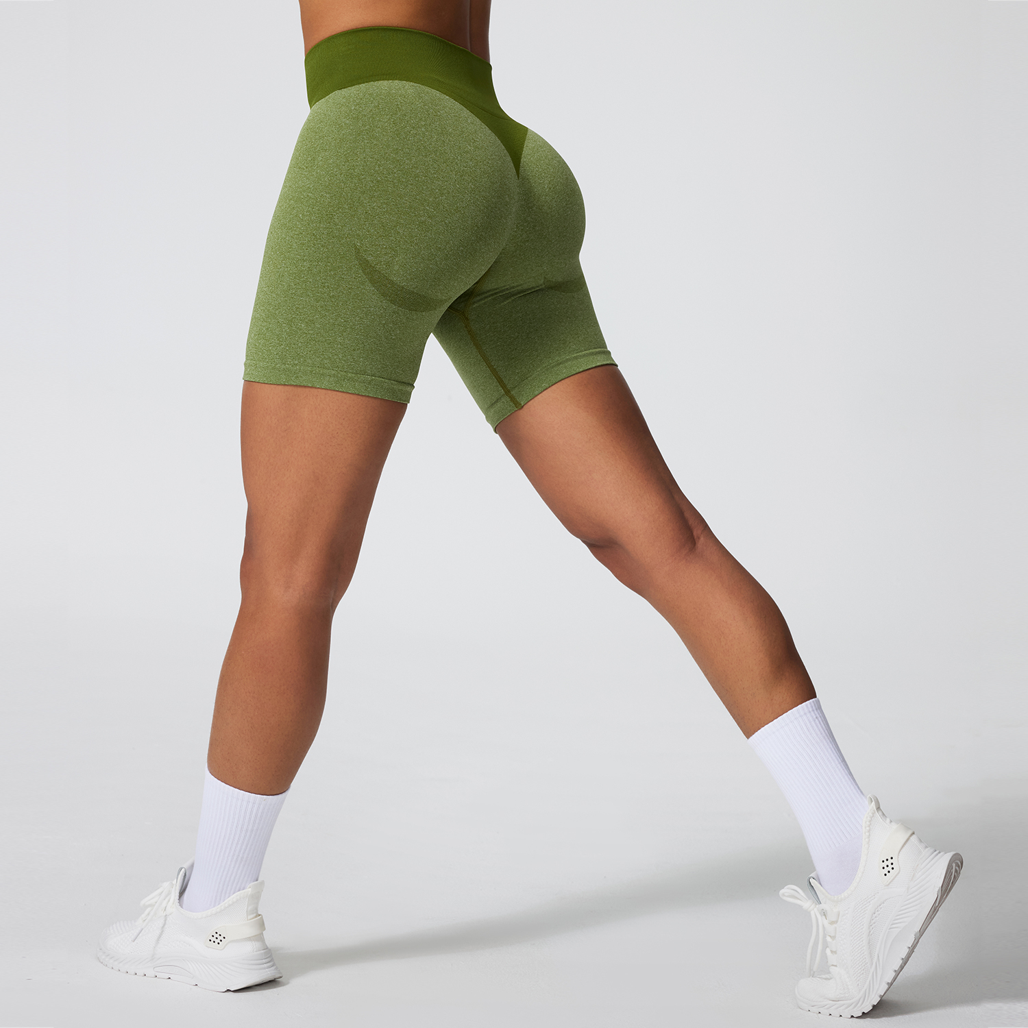 Vibecurve®Seamless Knit Running Yoga Shorts