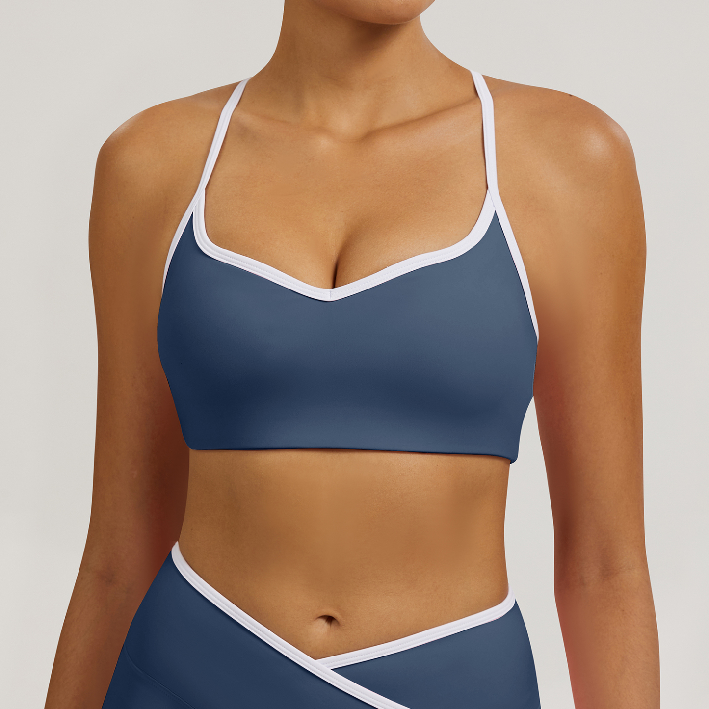 Vibecurve®Contrast Color Hollow Nude Yoga Bra