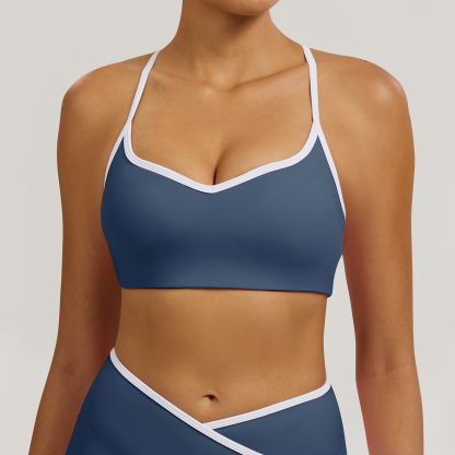 Vibecurve®Contrast Color Hollow Nude Yoga Bra