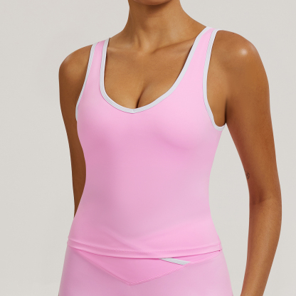 Vibecurve®Contrast Color Hollow Nude Yoga Bra