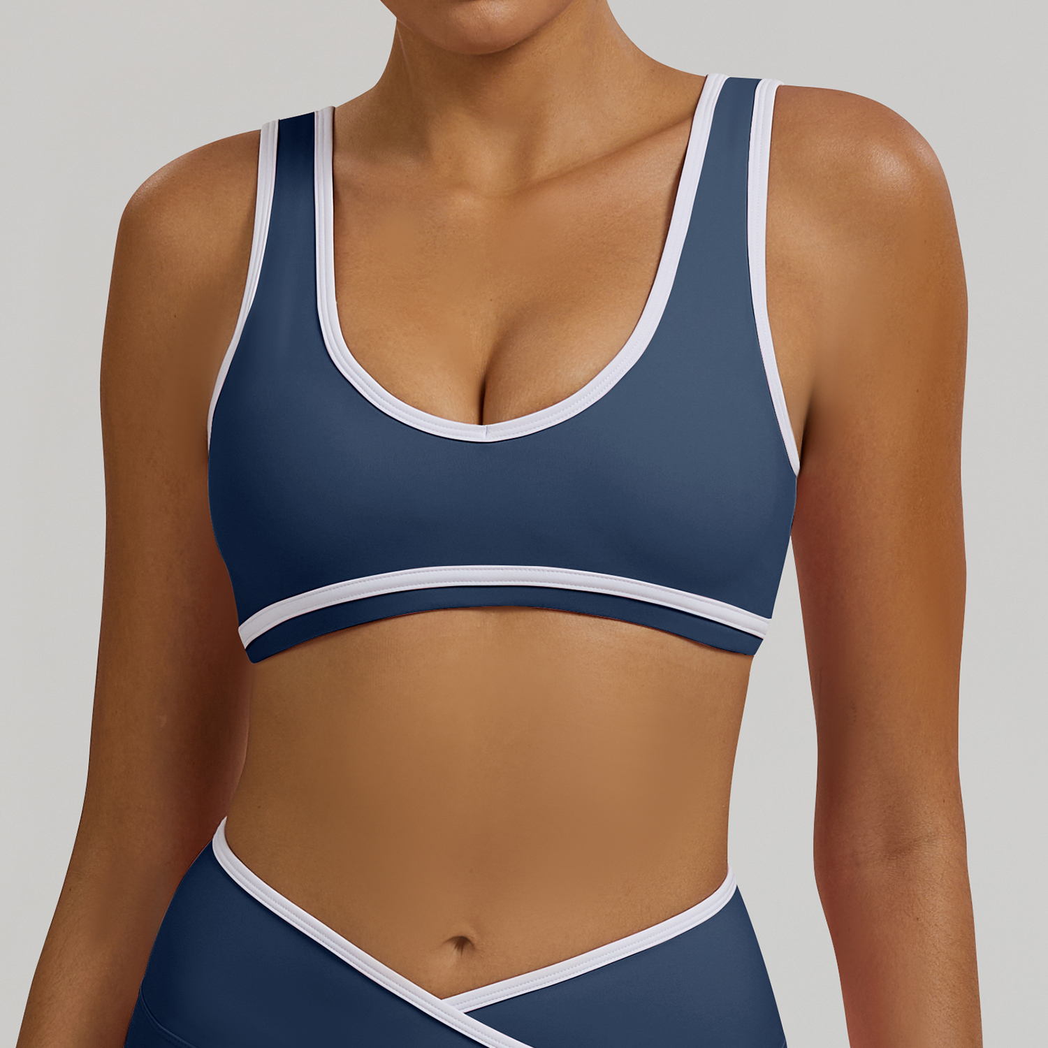 Vibecurve®Contrast Color Hollow Nude Yoga Bra