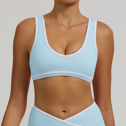 Vibecurve®Contrast Color Hollow Nude Yoga Bra
