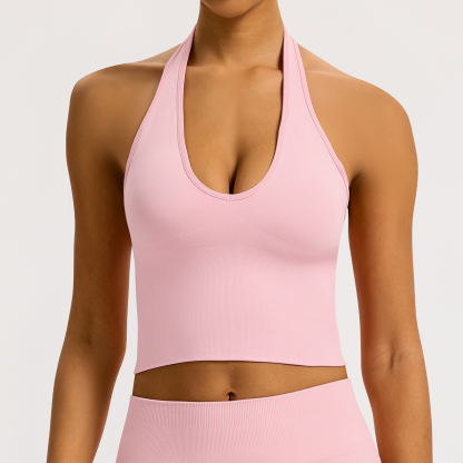 Vibecurve® Breathable Back-Enhancing Halterneck Yoga Bra