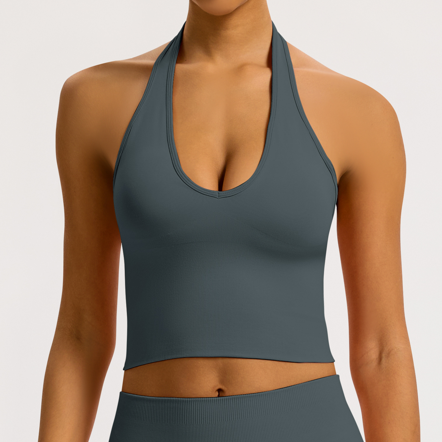 Vibecurve® Breathable Back-Enhancing Halterneck Yoga Bra