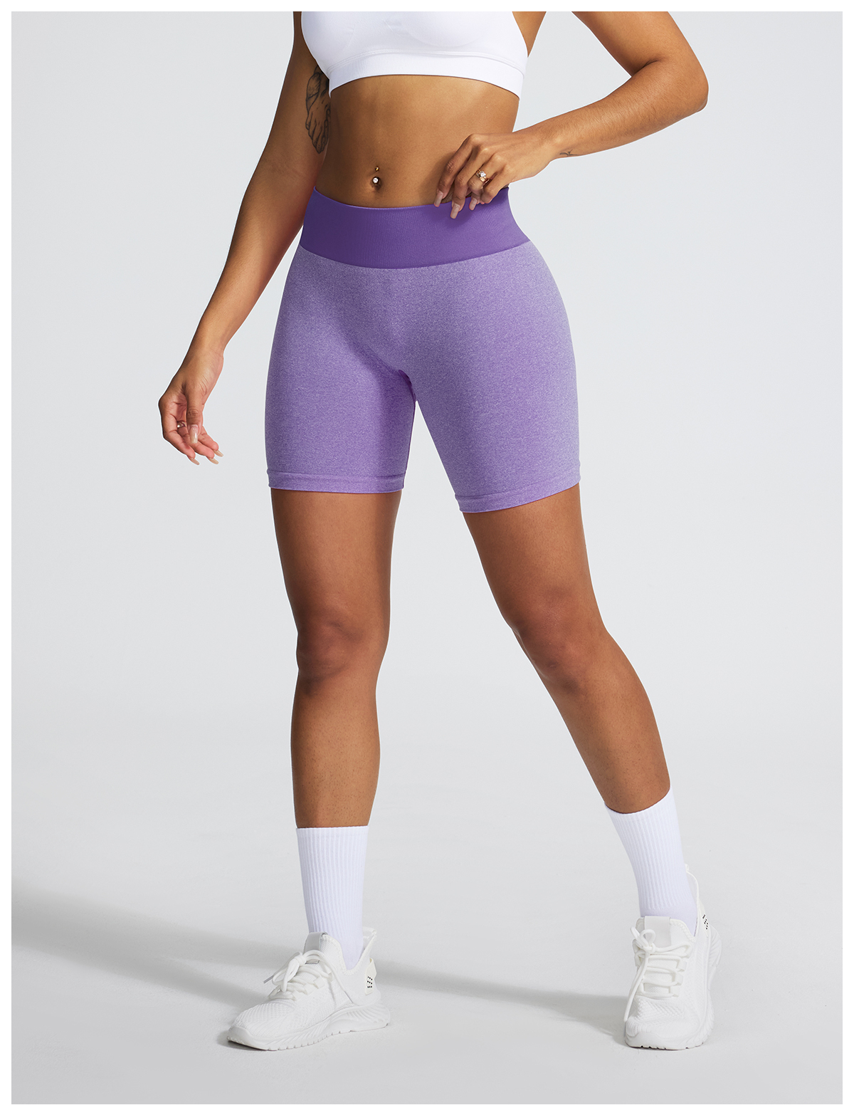 Vibecurve®Seamless Knit Running Yoga Shorts