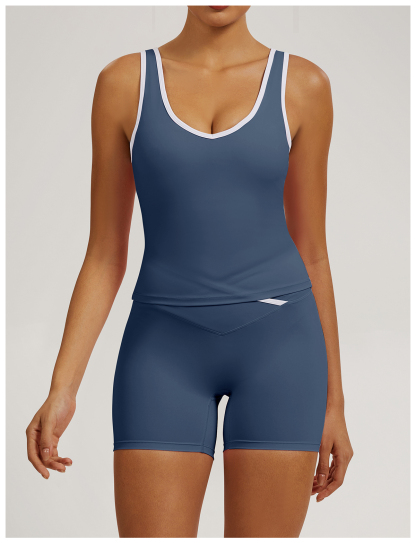 Vibecurve®Contrast Color Hollow Nude Yoga Bra