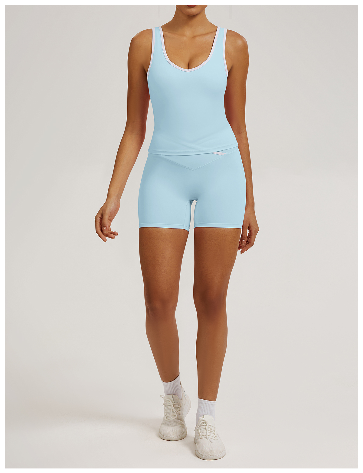 Vibecurve®Contrast Color Hollow Nude Yoga Bra