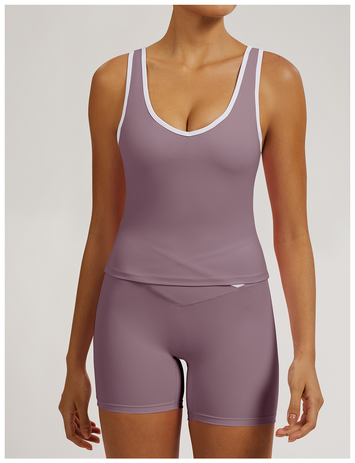 Vibecurve®Contrast Color Hollow Nude Yoga Bra