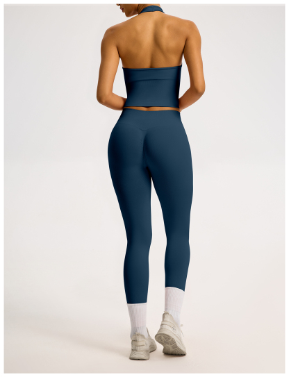 Vibecurve® Breathable Back-Enhancing Halterneck Yoga Bra