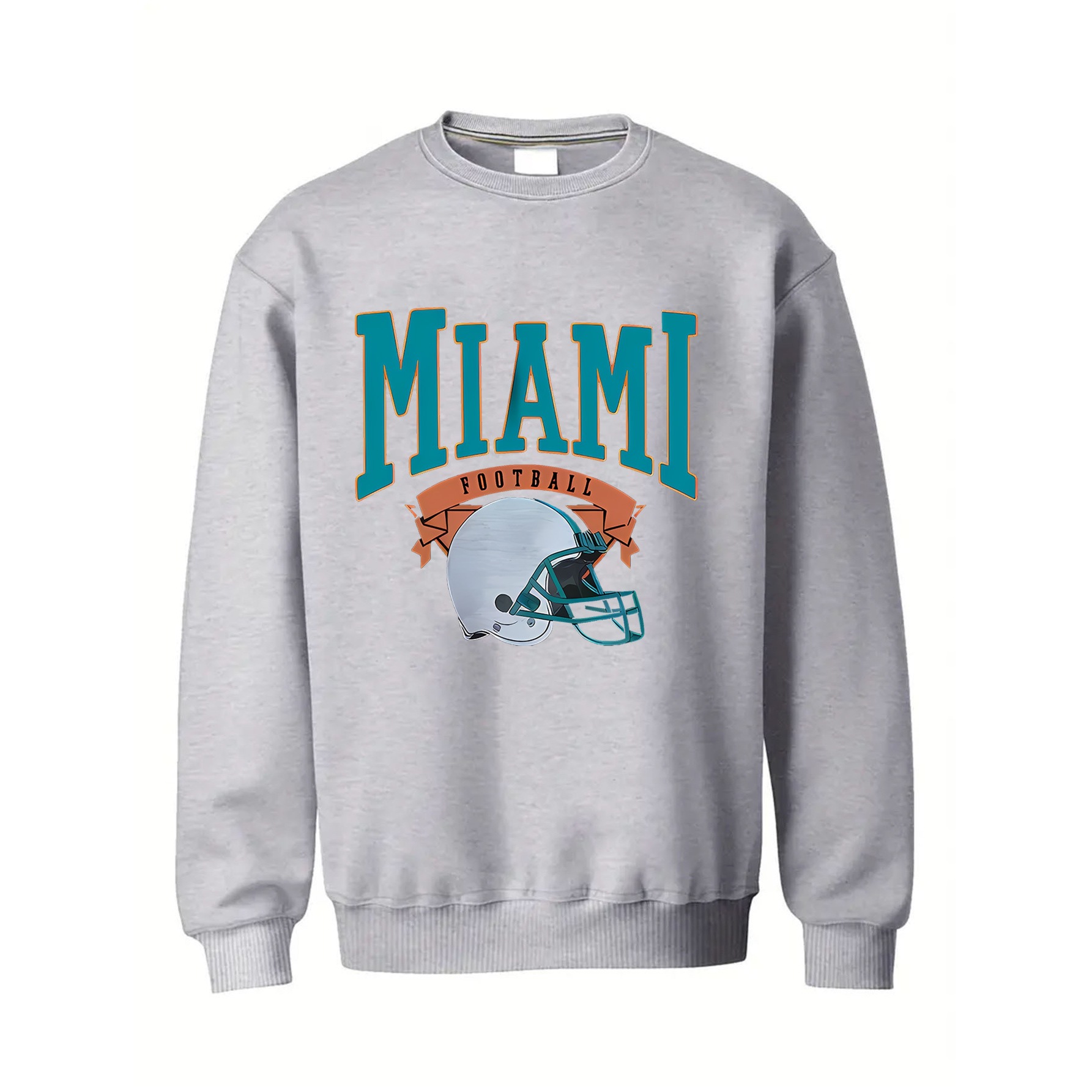 Vibecurve® Vintage Football Sweatshirt Hometown Team Pullovers