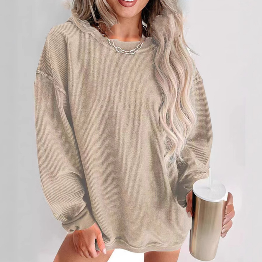 Vibecurve® Long Sleeve Crew Neck Sweatshirts