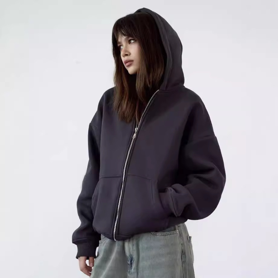 Vibecurve® Cloud Zip Oversized Hoodie