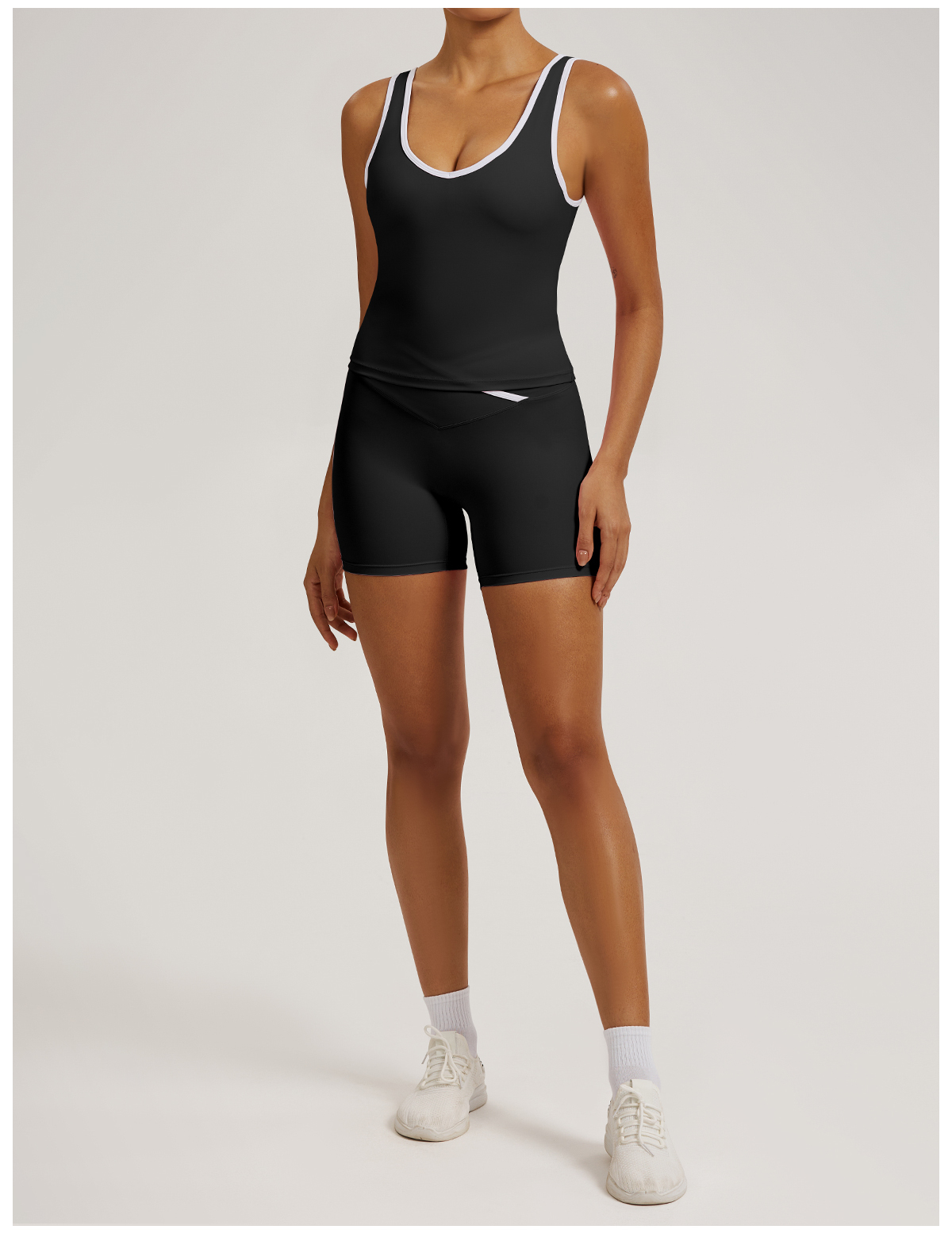 Vibecurve®Contrast Color Hollow Nude Yoga Bra