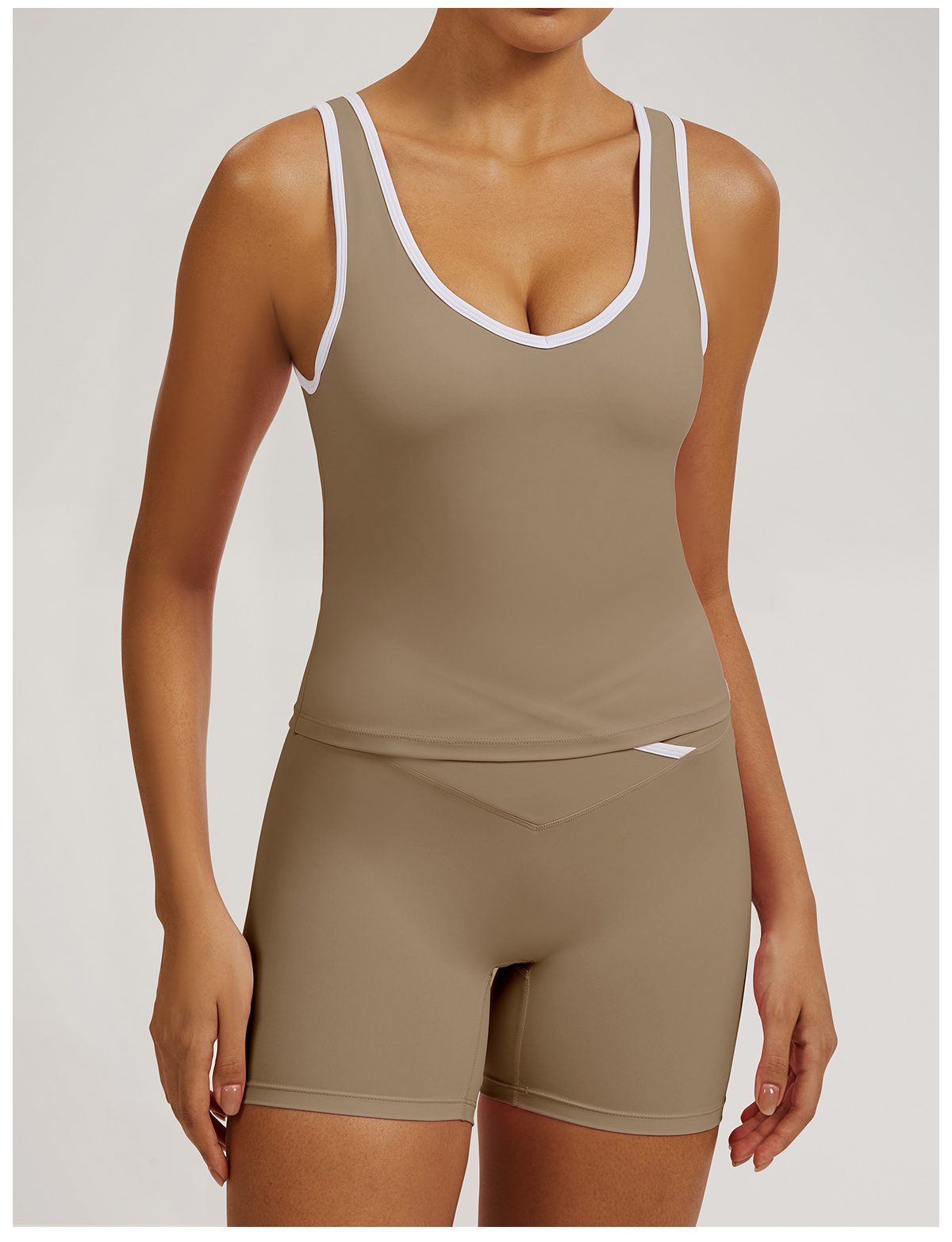 Vibecurve®Contrast Color Hollow Nude Yoga Bra