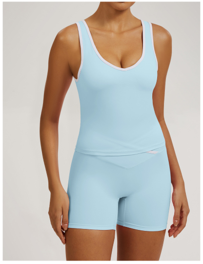 Vibecurve®Contrast Color Hollow Nude Yoga Bra