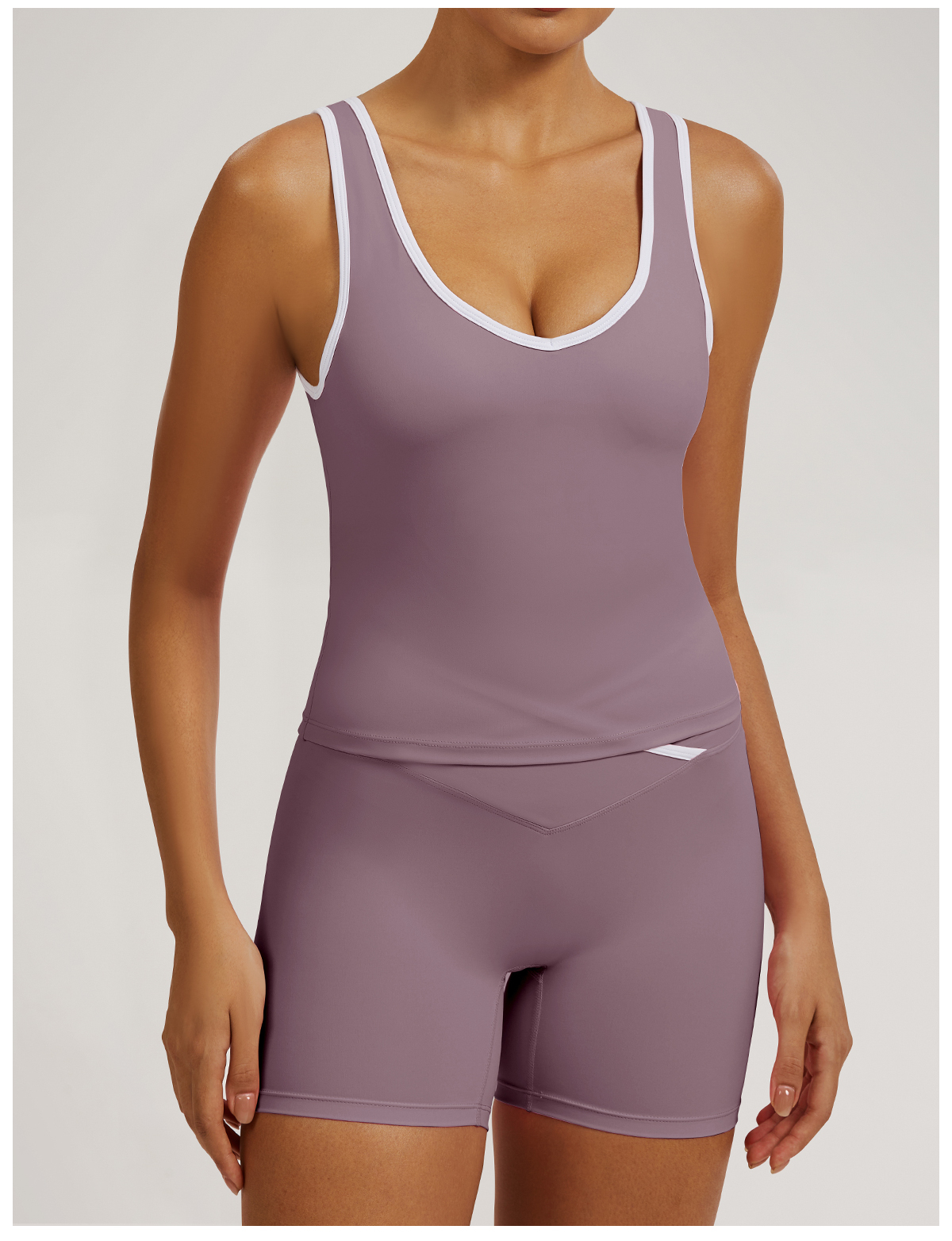 Vibecurve®Contrast Color Hollow Nude Yoga Bra