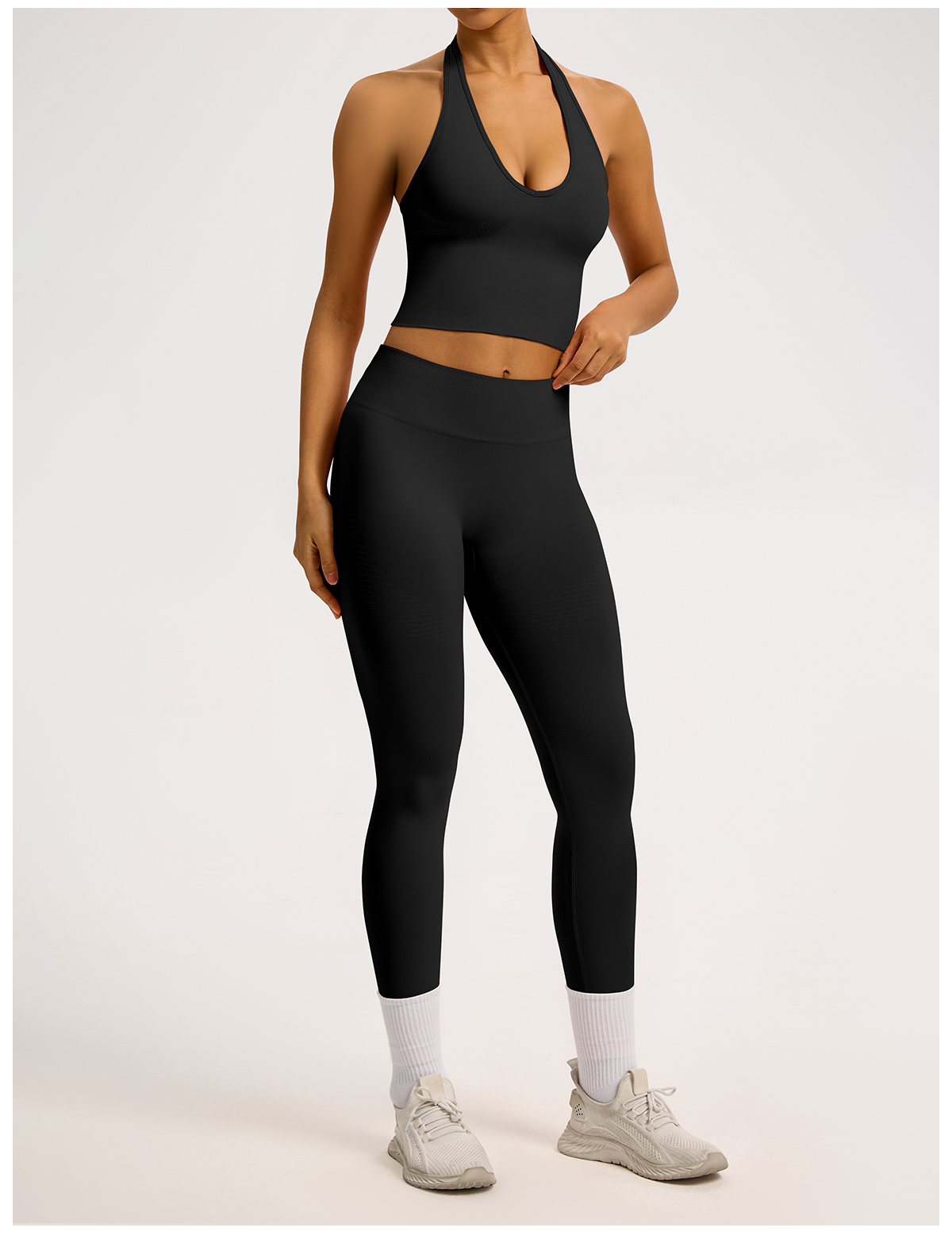 Vibecurve® Breathable Back-Enhancing Halterneck Yoga Bra