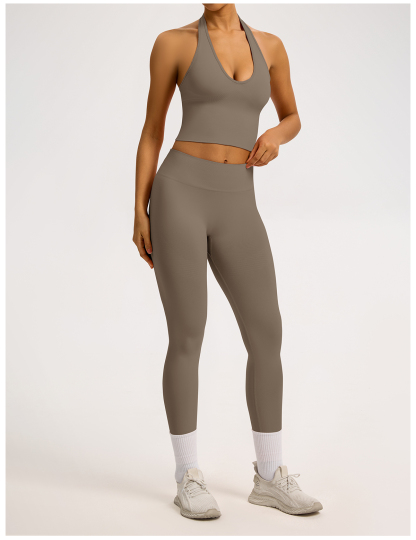 Vibecurve® Breathable Back-Enhancing Halterneck Yoga Bra