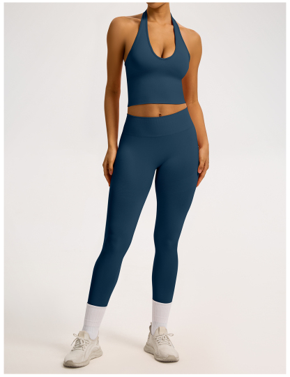 Vibecurve® Breathable Back-Enhancing Halterneck Yoga Bra