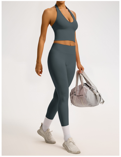 Vibecurve® Breathable Back-Enhancing Halterneck Yoga Bra