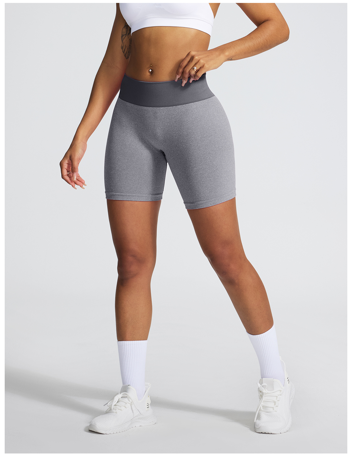 Vibecurve®Seamless Knit Running Yoga Shorts