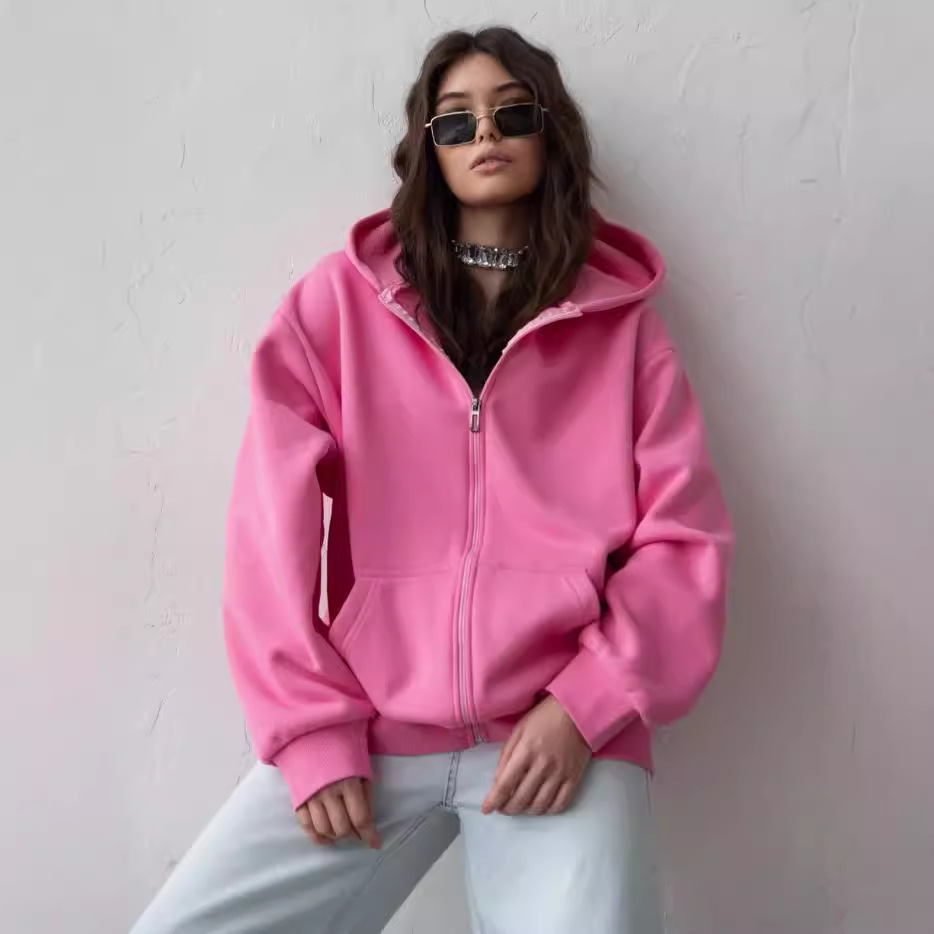 Vibecurve® Cloud Zip Oversized Hoodie