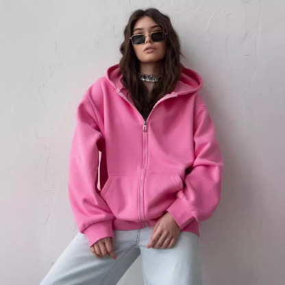 Vibecurve® Cloud Zip Oversized Hoodie