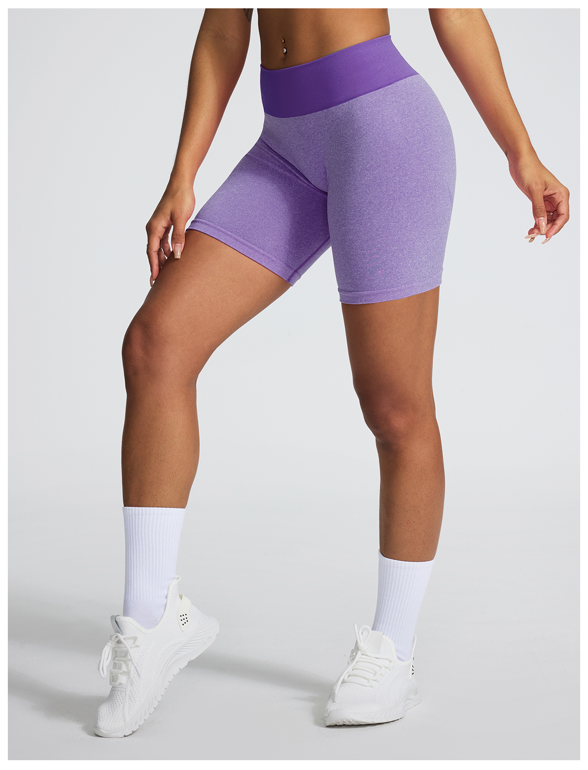 Vibecurve®Seamless Knit Running Yoga Shorts