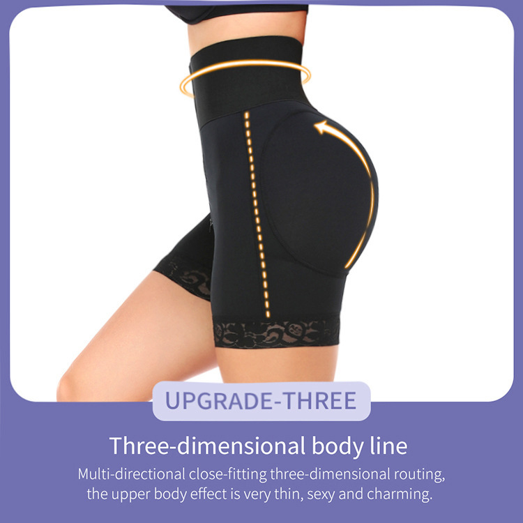 Vibecurve® Widened Waistband Body Shaping Zippered Crotch Hip Lifting Tummy Control Shorts