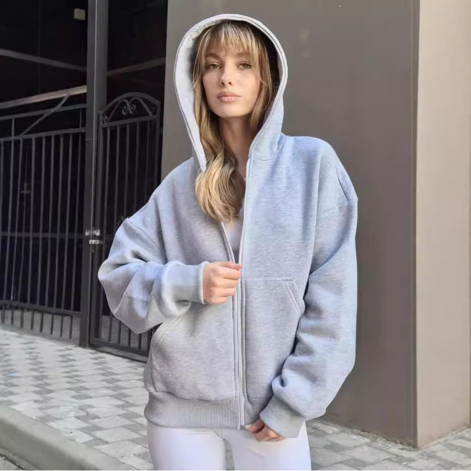 Vibecurve® Cloud Zip Oversized Hoodie