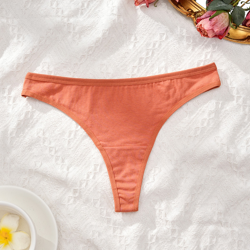 Vibecurve® Women's Solid Color Drop Waist Thong