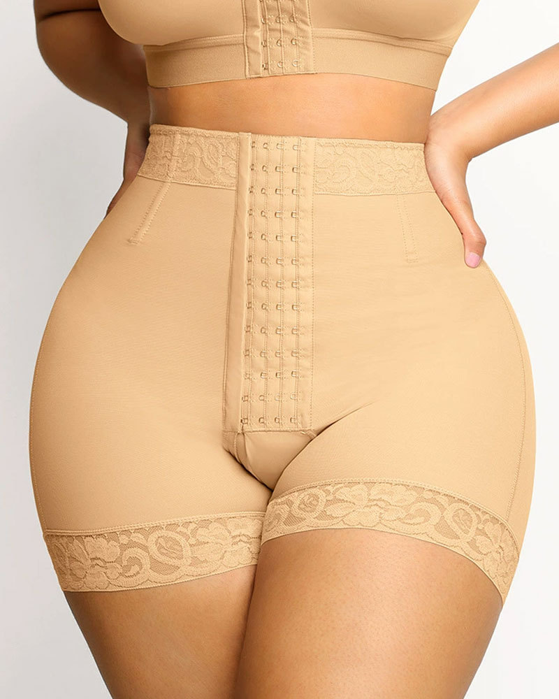 Vibecurve® Button-Down Body-Shaping Shorts With Tummy Control And Hip Lift