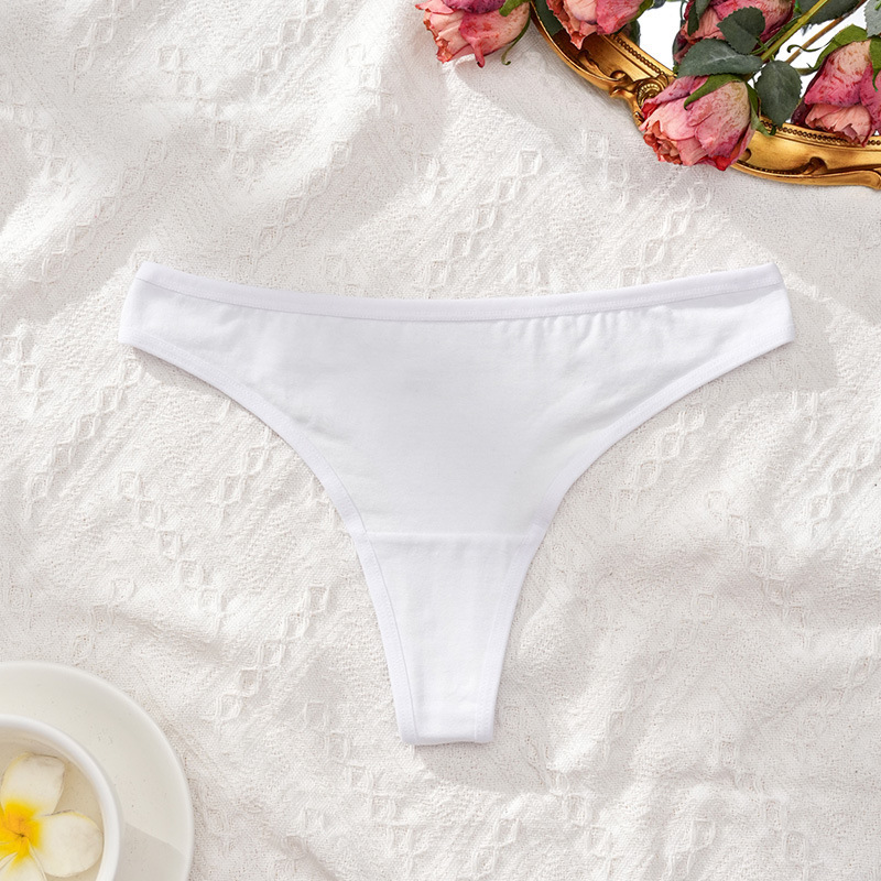 Vibecurve® Women's Solid Color Drop Waist Thong