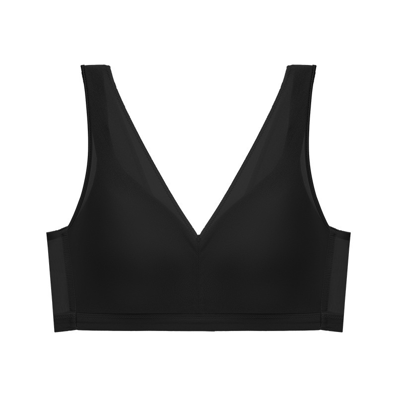 Vibecurve® Plus Size Wireless Bra Support Comfort Full Coverage, Black · L