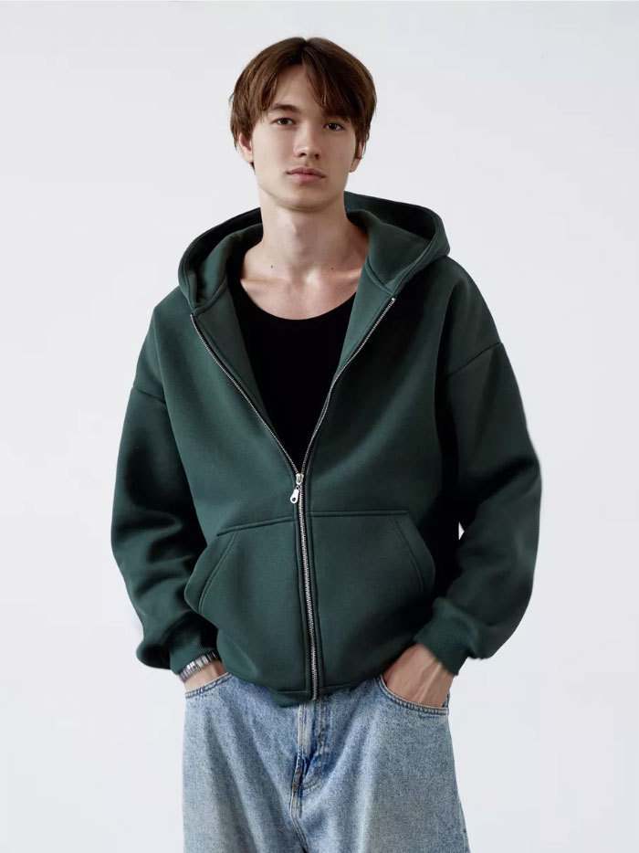 Vibecurve® Cloud Zip Oversized Hoodie