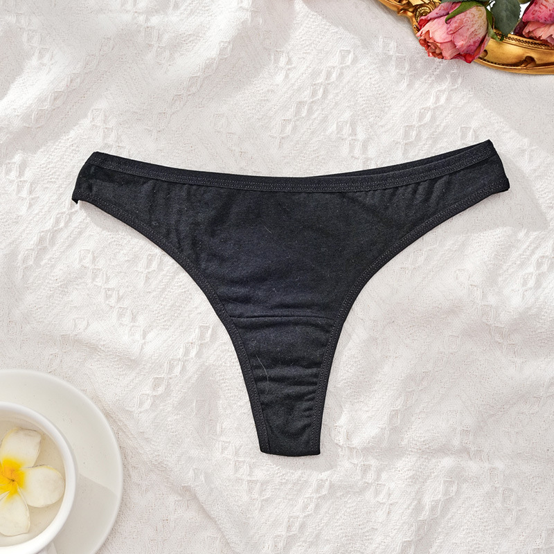 Vibecurve® Women's Solid Color Drop Waist Thong