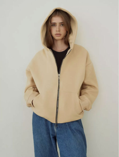 Vibecurve® Cloud Zip Oversized Hoodie