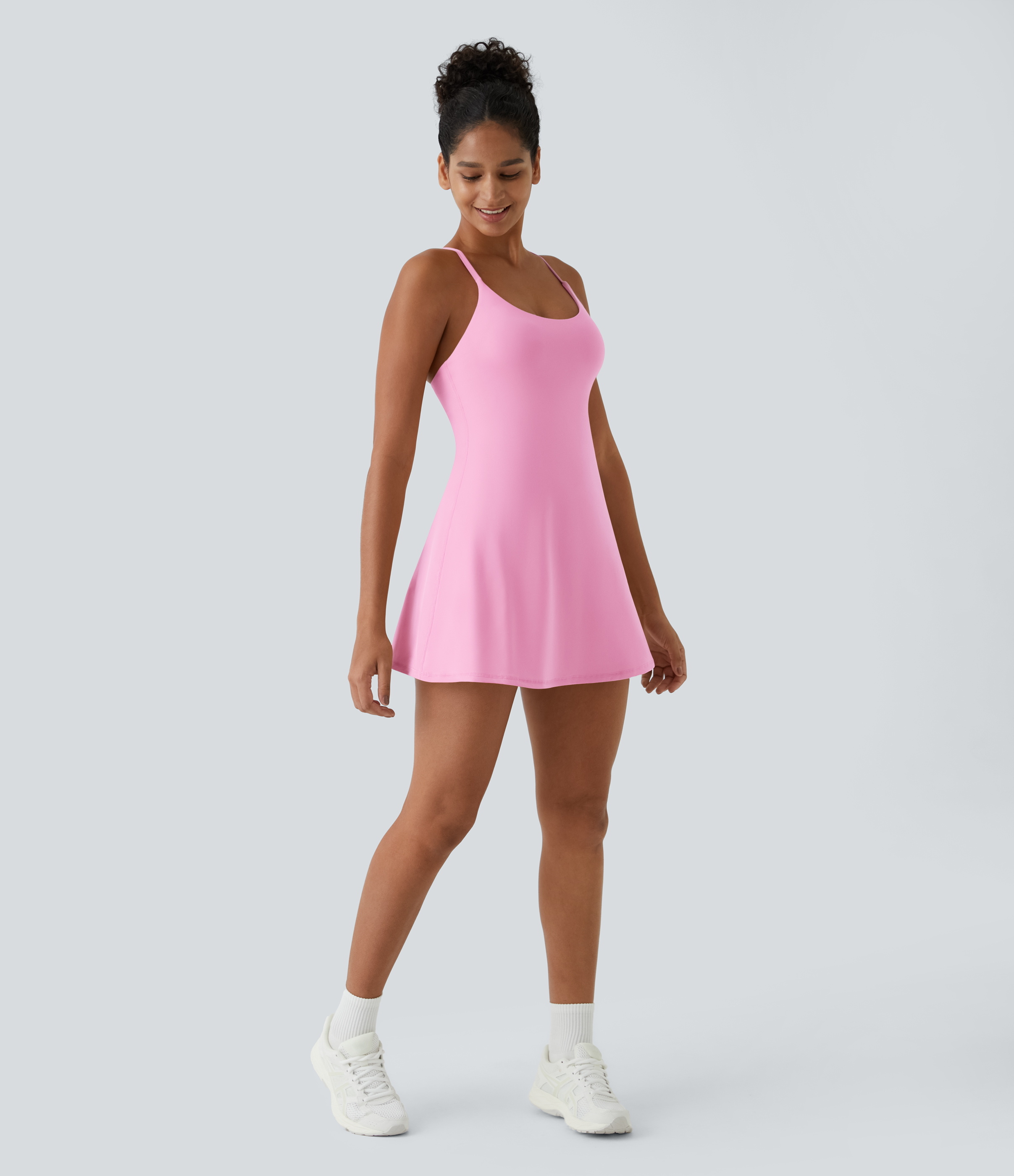 Vibecurve® Open Back Slip-On Sports Dress