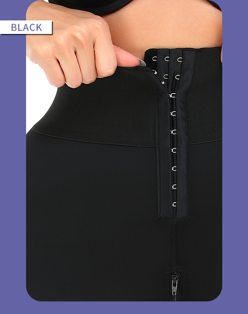 Vibecurve® Widened Waistband Body Shaping Zippered Crotch Hip Lifting Tummy Control Shorts