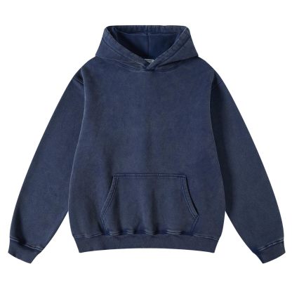 Vibecurve® Casual Oversized Acid Wash Tops Hoodie Pullover