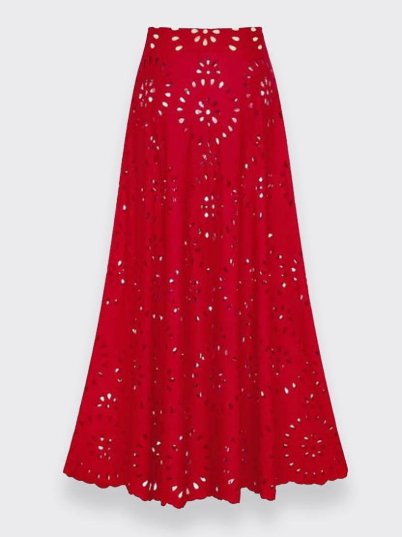 Vibecurve® Flower Hollow One Piece Swimsuit and Skirt