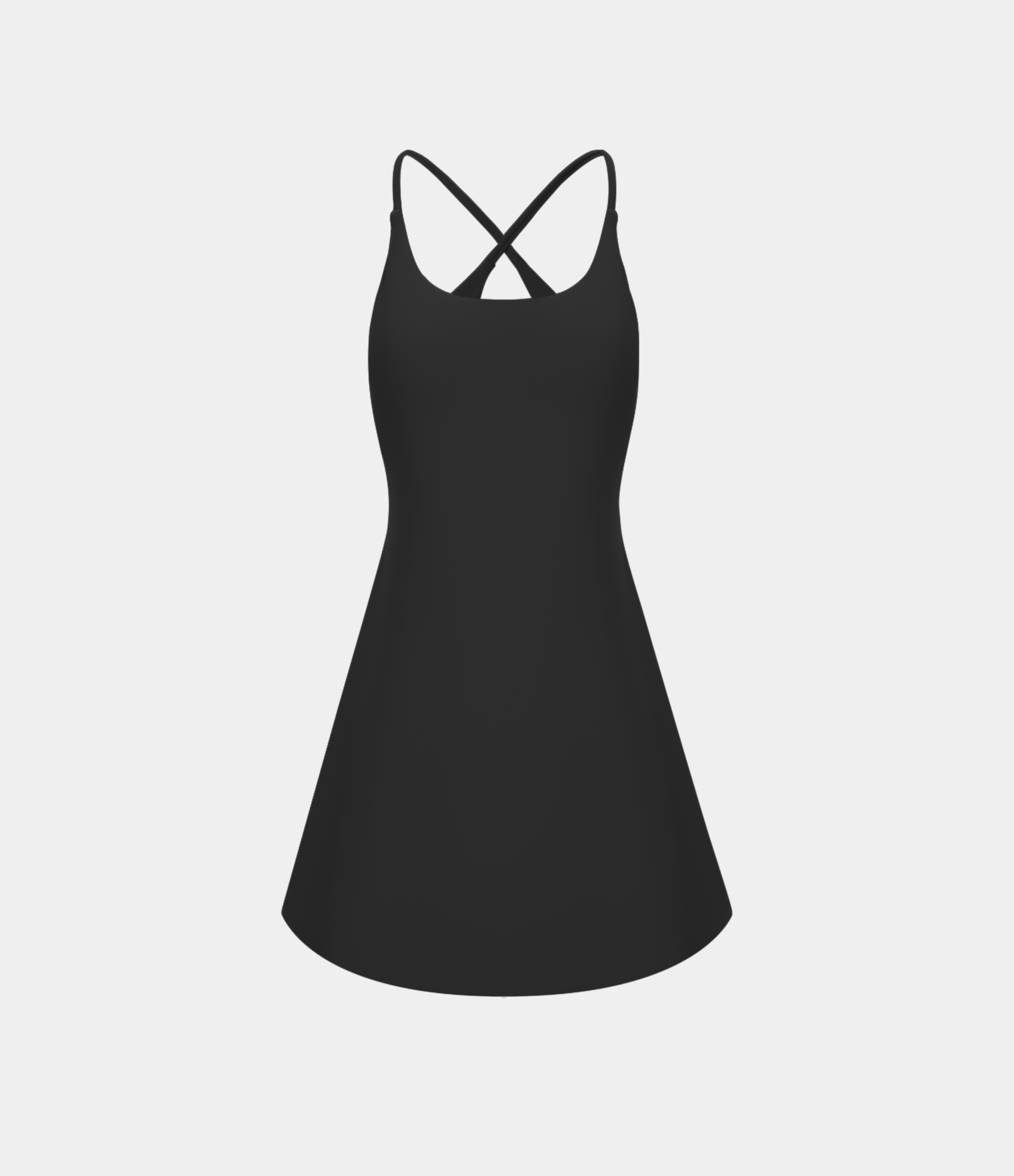 Vibecurve® Open Back Slip-On Sports Dress