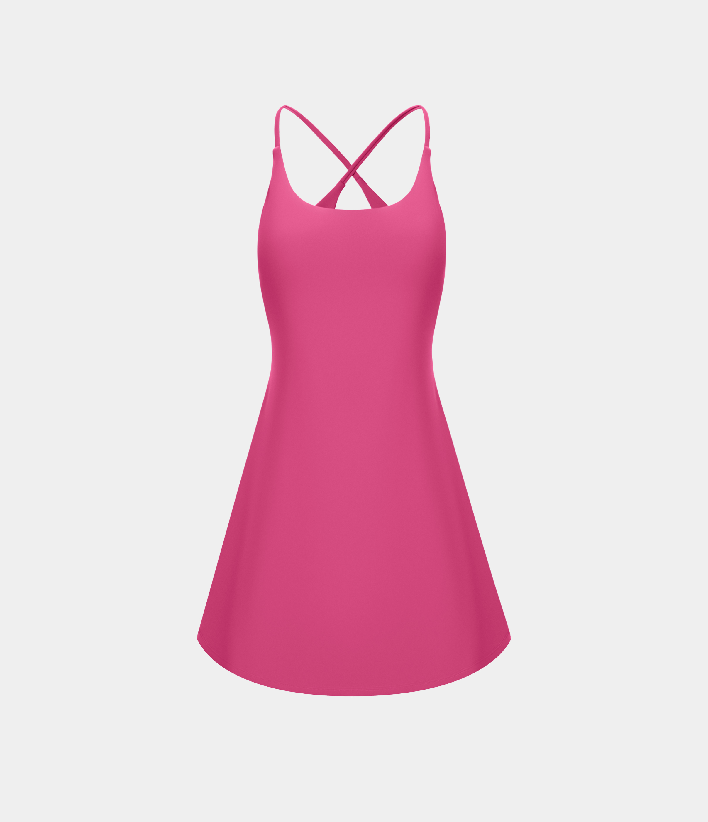 Vibecurve® Open Back Slip-On Sports Dress